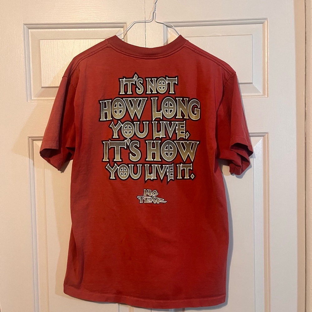 NO FEAR men’s “Beefy-T” - XL tag, wears like L, evenly slightly faded red